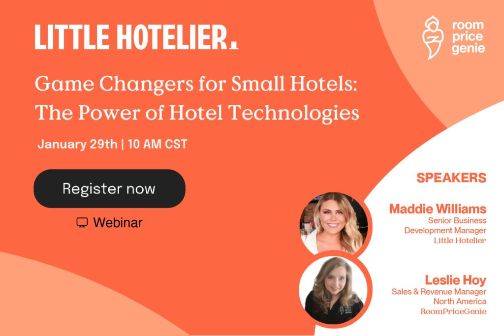 Game Changers for Small Hotels: The Power of Hotel Technologies - Webinar Placeholder